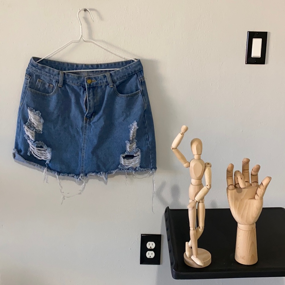 Denim Mini Skirt